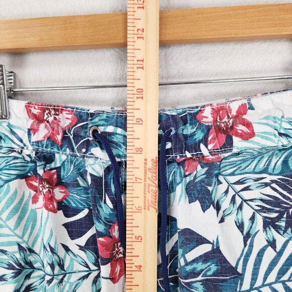 Another Hype Piece Pants Mens Large Blue Floral AHP Hawaiian Ripstop Joggers - Picture 5 of 13